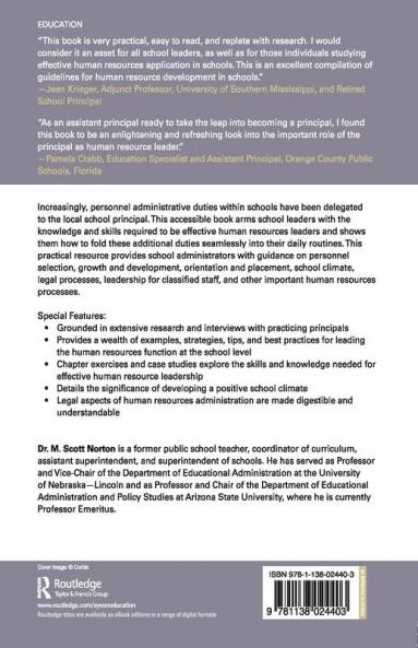 Principal as Human Resources Leader