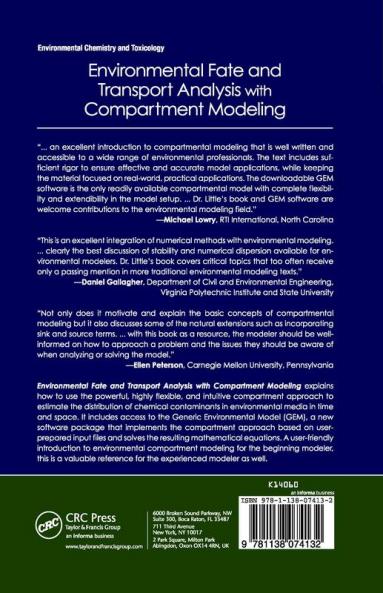 Environmental Fate and Transport Analysis with Compartment Modeling