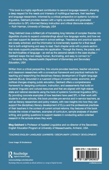 Teaching and Researching ELLs' Disciplinary Literacies