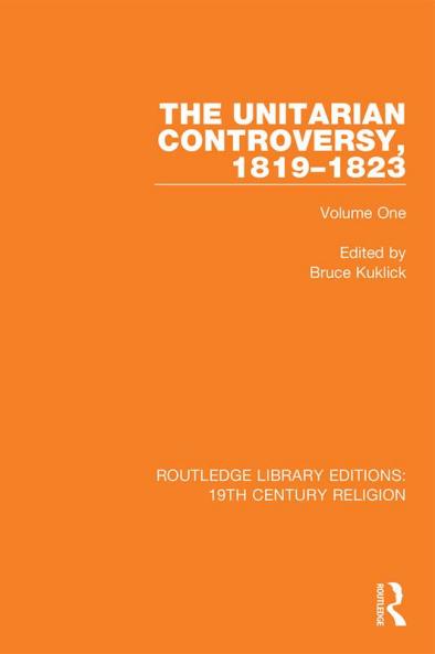Unitarian Controversy 1819-1823