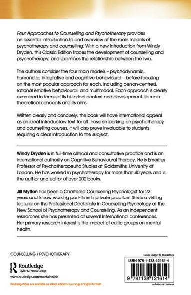 Four Approaches to Counselling and Psychotherapy