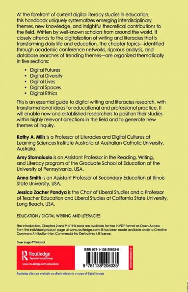 Handbook of Writing Literacies and Education in Digital Cultures