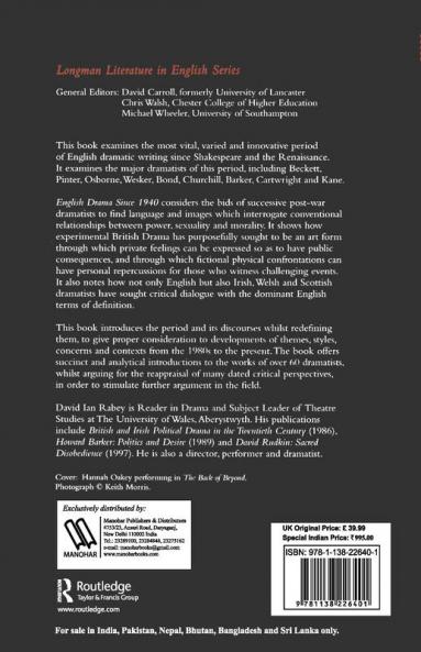 English Drama Since 1940