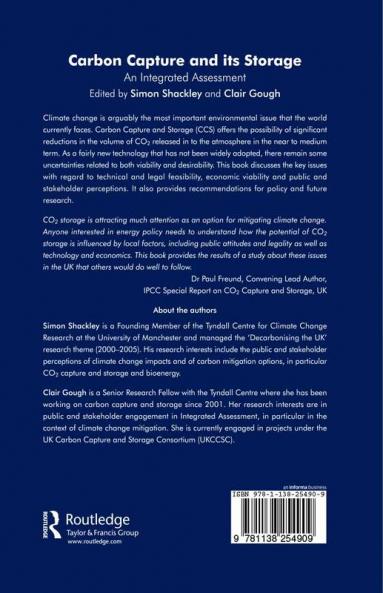 Carbon Capture and Its Storage