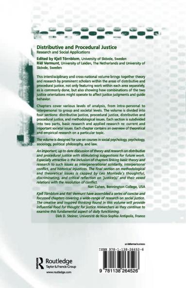 Distributive and Procedural Justice