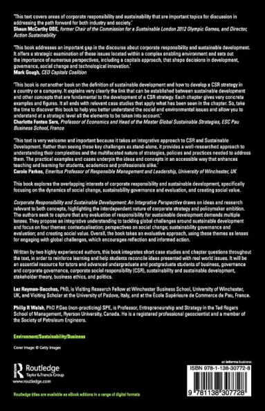 Corporate Responsibility and Sustainable Development