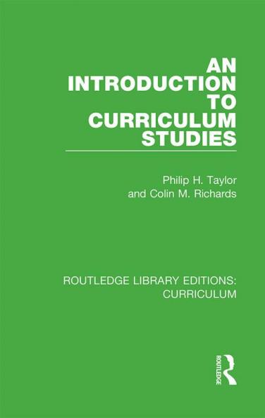 Introduction to Curriculum Studies