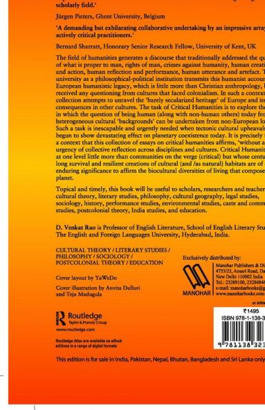 Critical Humanities from India