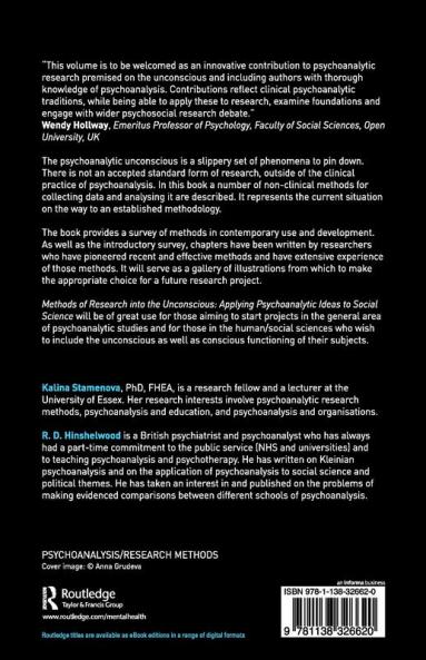 Methods of Research into the Unconscious