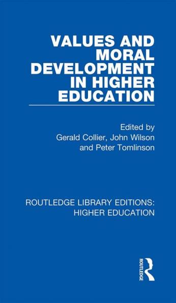 Values and Moral Development in Higher Education