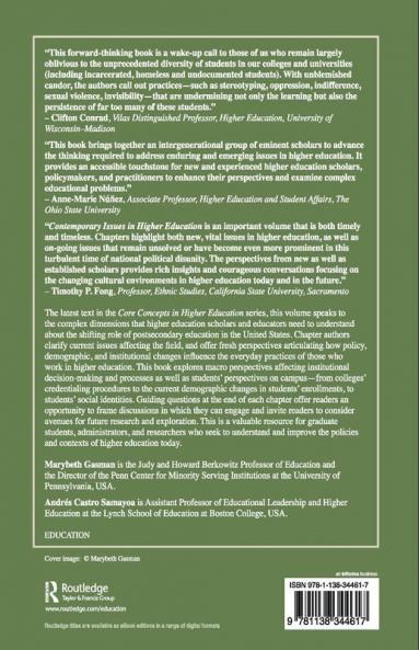 Contemporary Issues in Higher Education