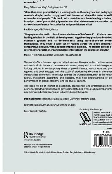 Productivity Dynamics in Emerging and Industrialized Countries