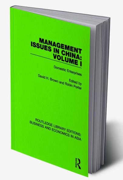 Management Issues in China: Volume 1