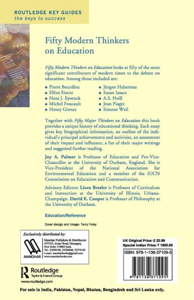 Fifty Modern Thinkers on Education