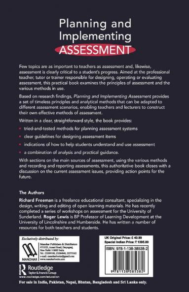 Planning and Implementing Assessment