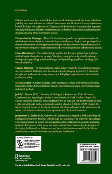 Handbook of Research on Schools Schooling and Human Development