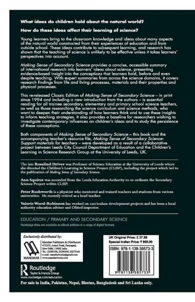 Making Sense of Secondary Science