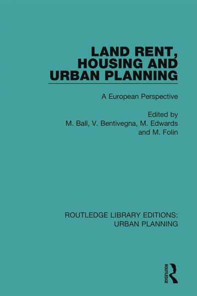 Land Rent Housing and Urban Planning