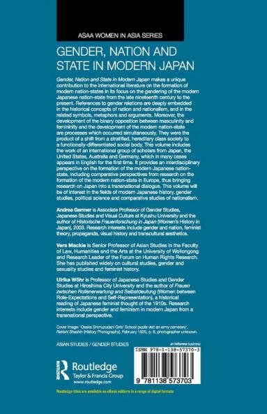 Gender Nation and State in Modern Japan
