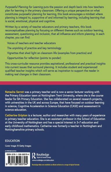 Purposeful Planning for Learning