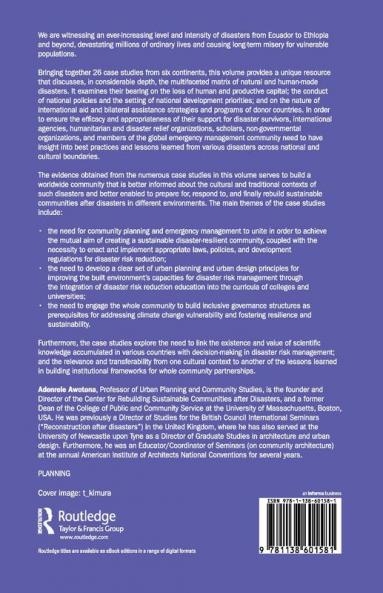 Planning for Community-based Disaster Resilience Worldwide