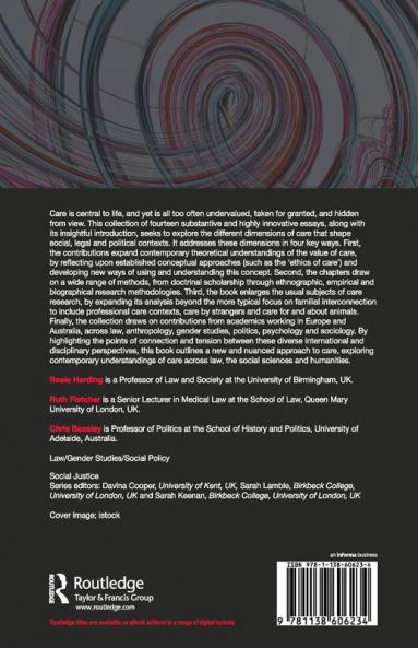 ReValuing Care in Theory Law and Policy