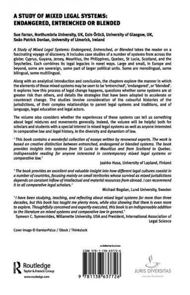 Study of Mixed Legal Systems
