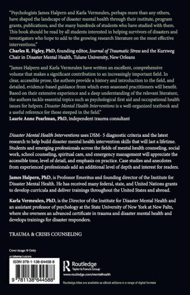 Disaster Mental Health Interventions