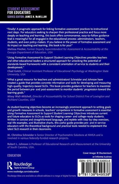 Using Formative Assessment to Support Student Learning Objectives