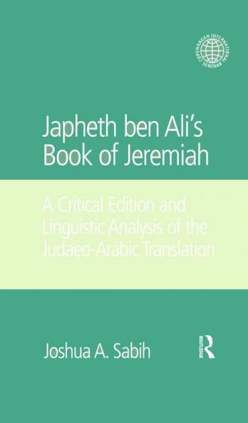 Japheth Ben Ali's Book of Jeremiah