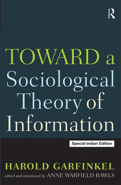 Toward A Sociological Theory of Information