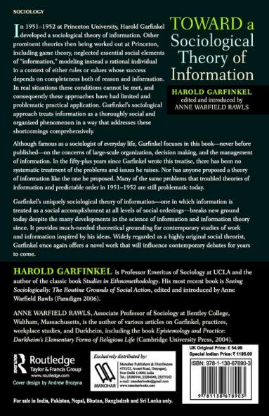 Toward A Sociological Theory of Information