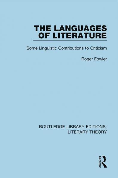 Languages of Literature