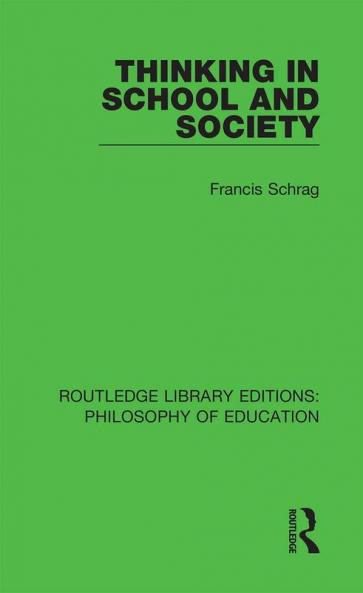 Thinking in School and Society