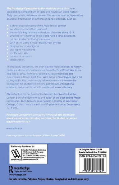 Routledge Companion to World History since 1914
