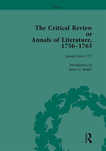 Critical Review or Annals of Literature 1756-1763 Vol 3