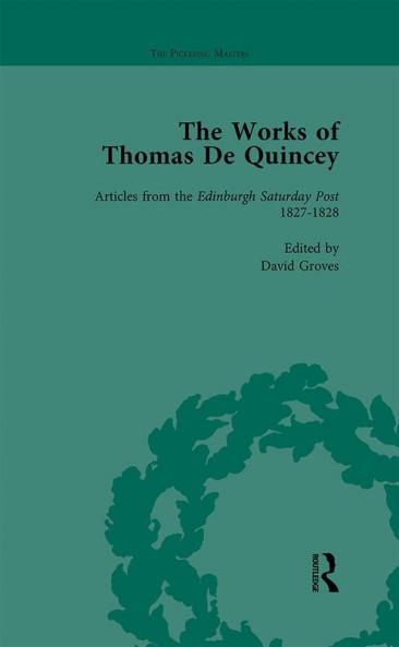 Works of Thomas De Quincey Part I Vol 5
