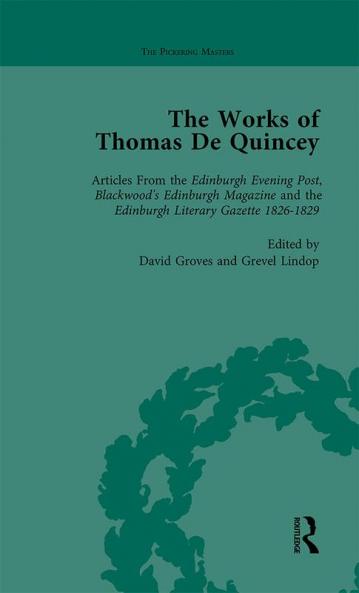 Works of Thomas de Quincey Part I Vol 6