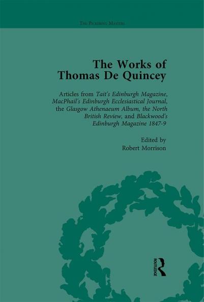 Works of Thomas De Quincey Part III vol 16