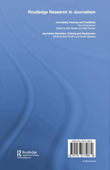 Journalism Education Training and Employment