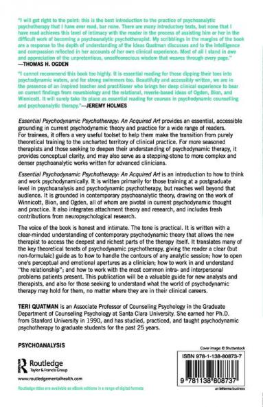 Essential Psychodynamic Psychotherapy