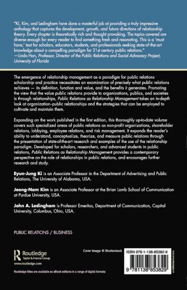 Public Relations As Relationship Management