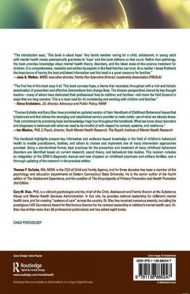 Handbook of Childhood Behavioral Issues