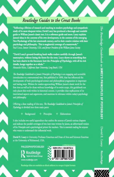 Routledge Guidebook to James's Principles of Psychology