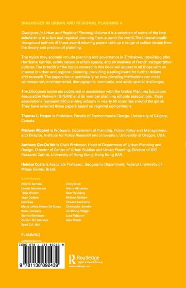 Dialogues in Urban and Regional Planning