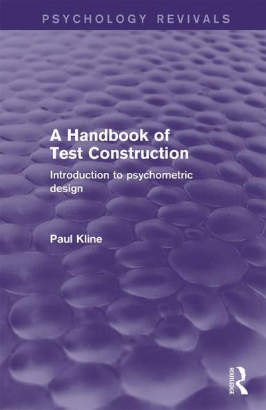 Handbook of Test Construction