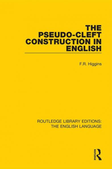 Pseudo-Cleft Construction in English