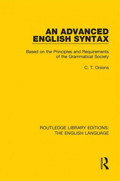 Advanced English Syntax