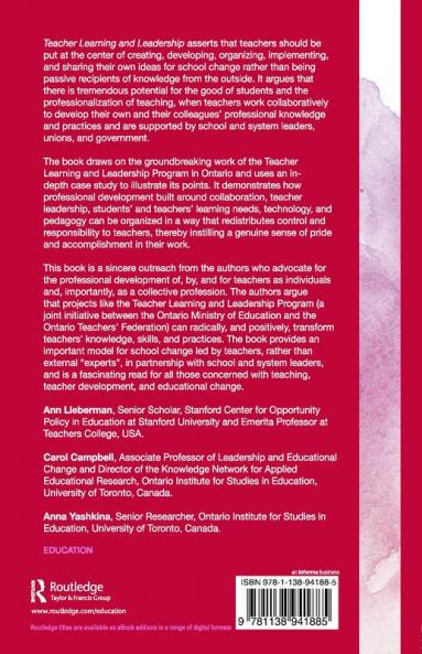 Teacher Learning and Leadership