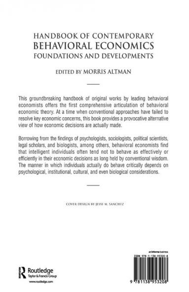 Handbook of Contemporary Behavioral Economics